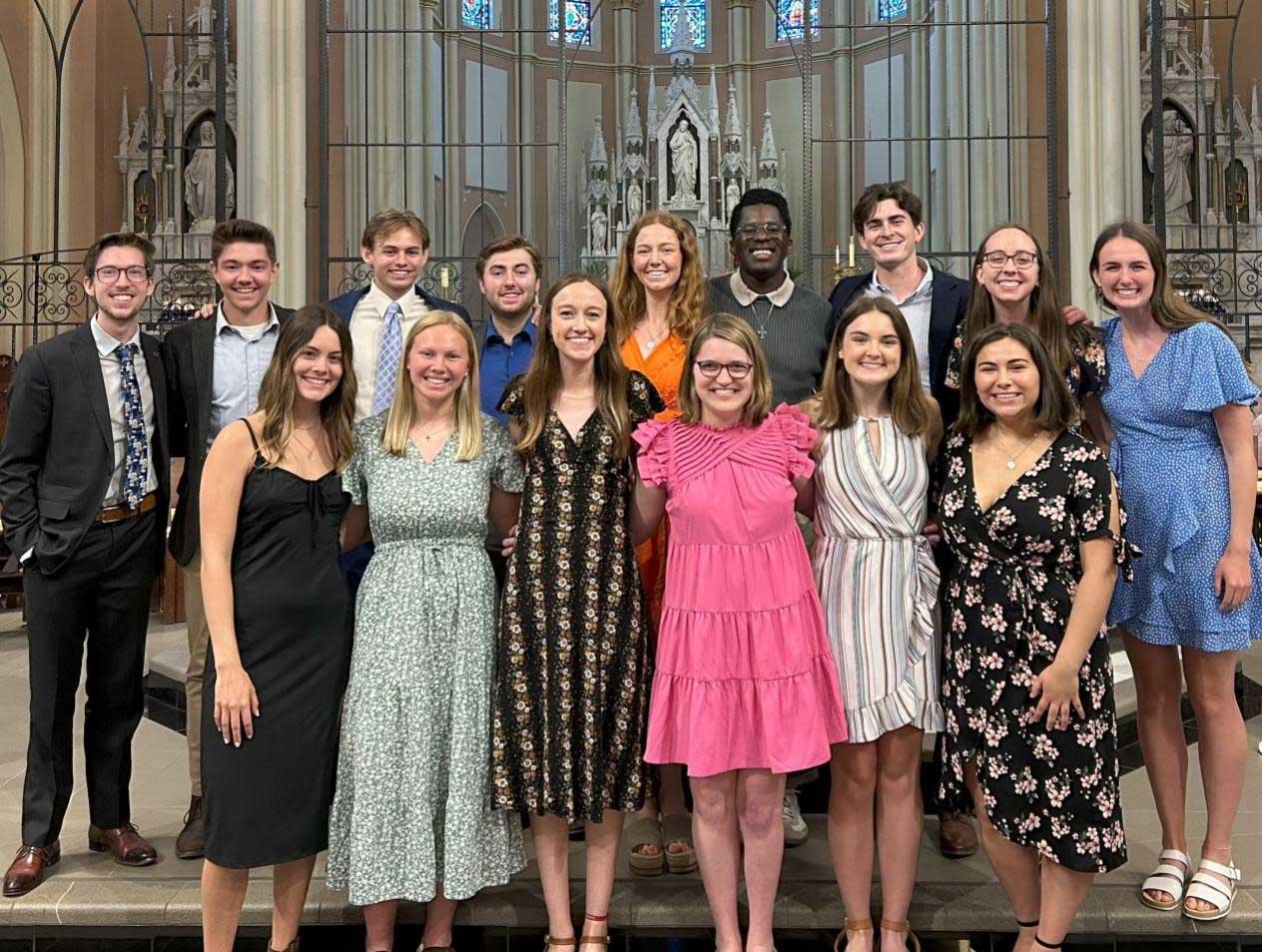 post grad and religious life cohort send off 2023