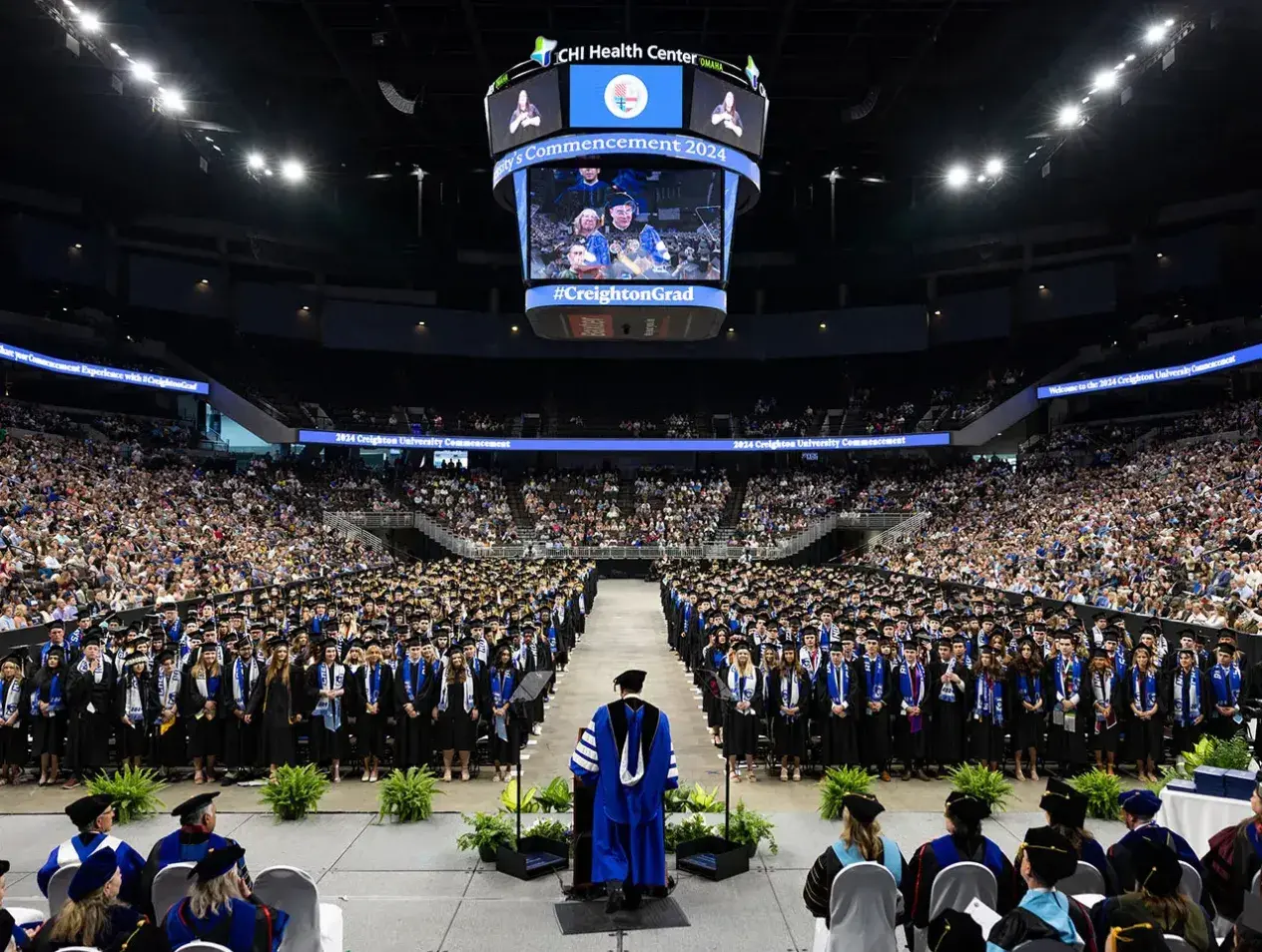 Full shot commencement image