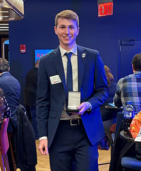 Ty Monson with trophy