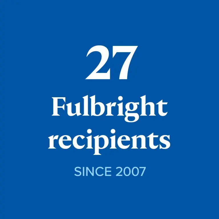 27 Fulbright recipients since 2007