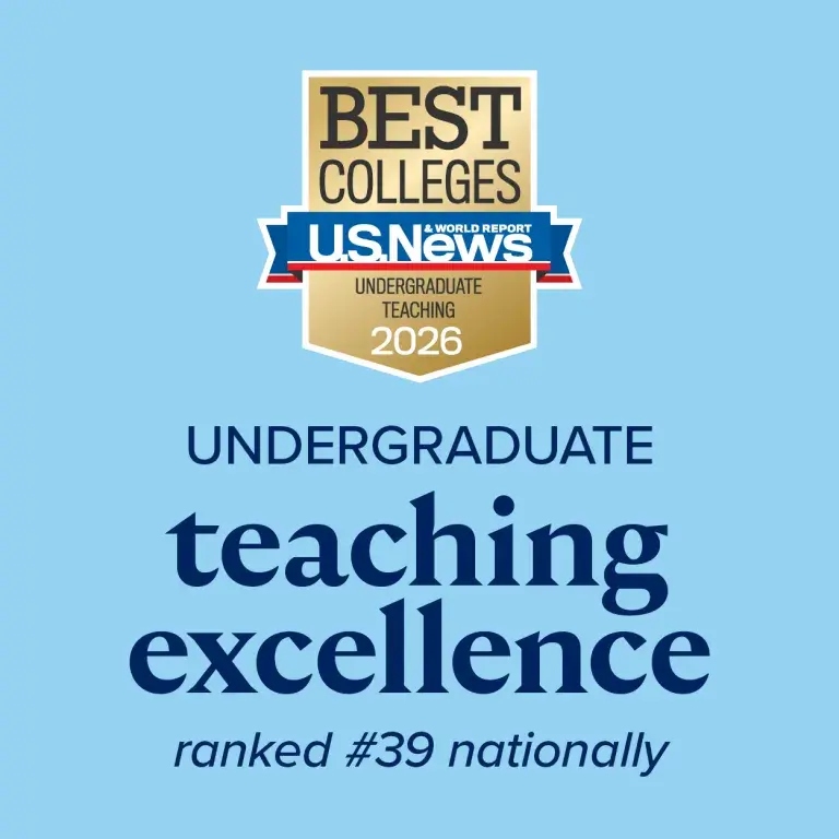 Undergraduate teaching excellence ranked #39 nationally