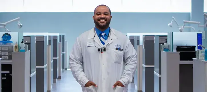 Alvin Samuels in Dentistry lab