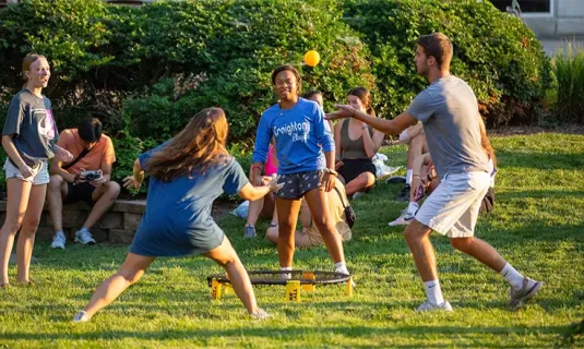 Intramural spikeball game