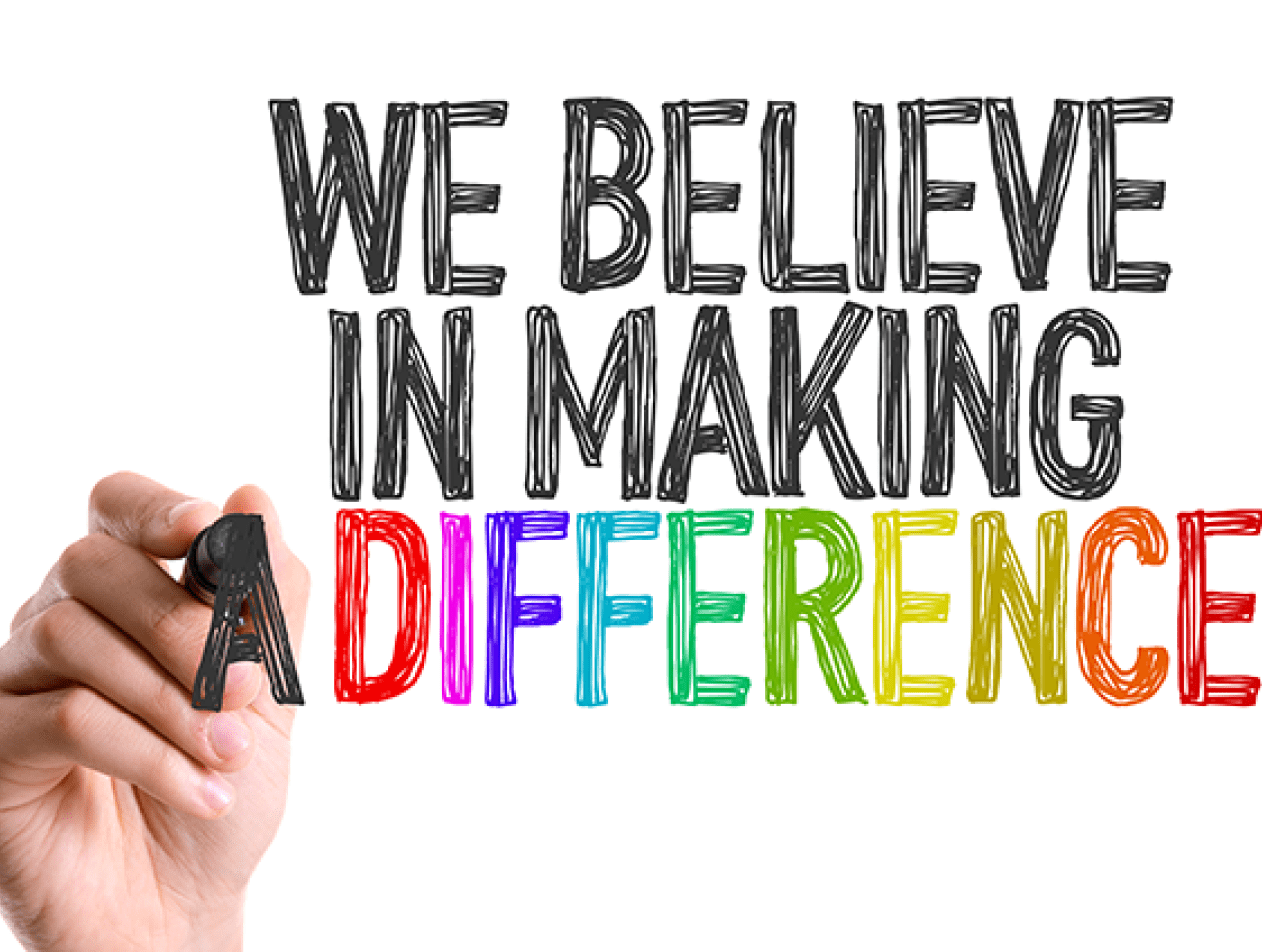 we believe in making a difference