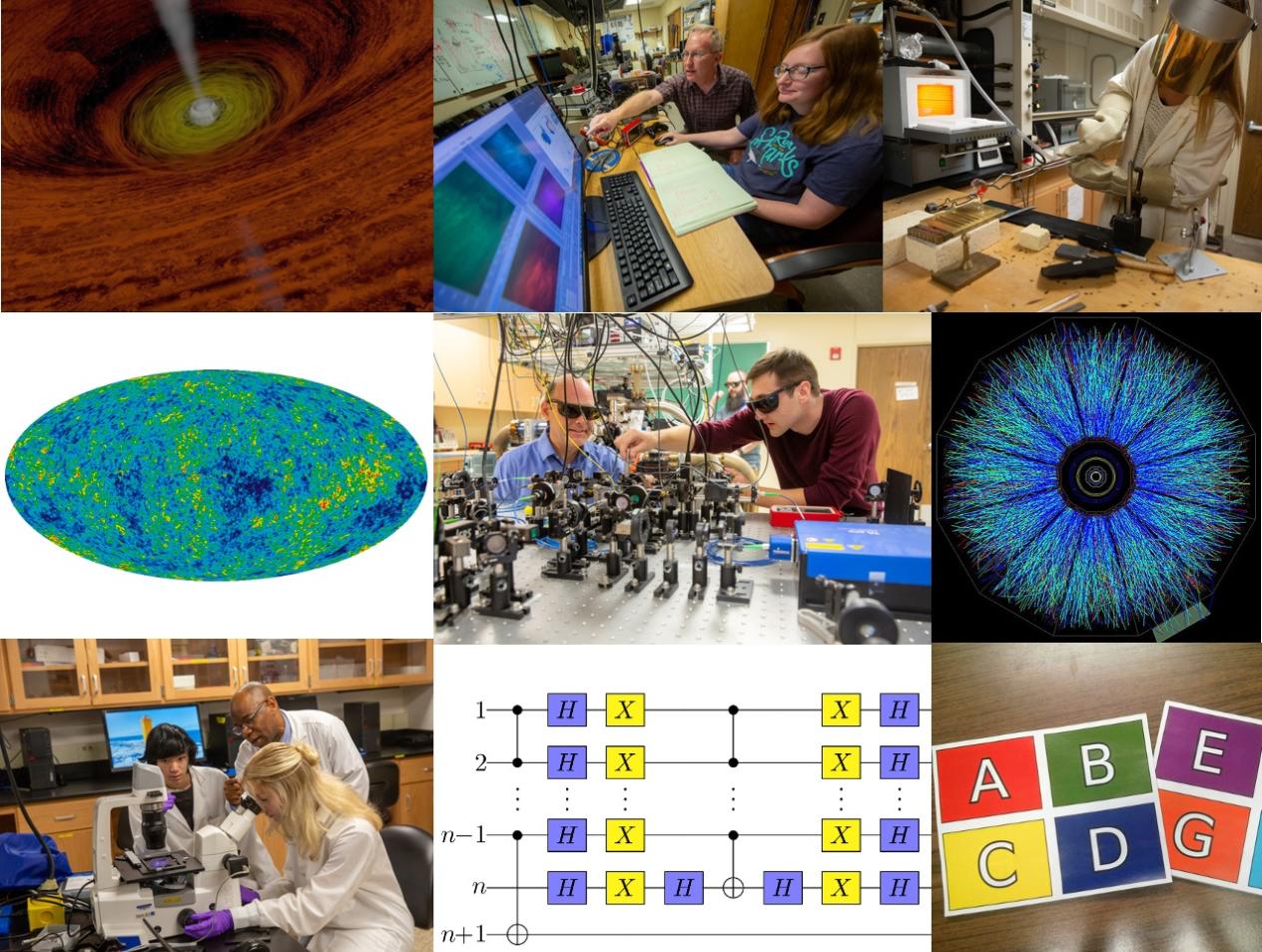 Images of physics research at Creighton University