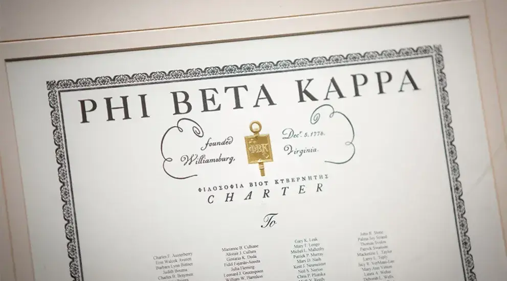 Phi Beta Kappa document