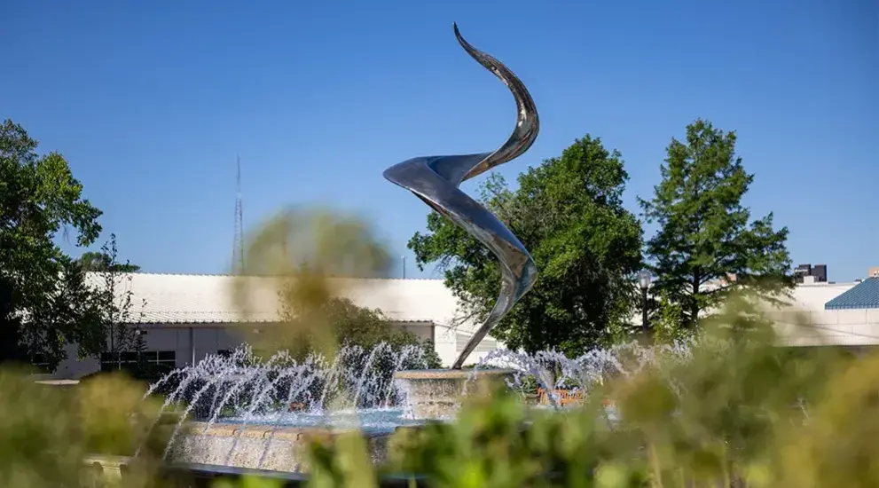 Fountain on Creighton campus
