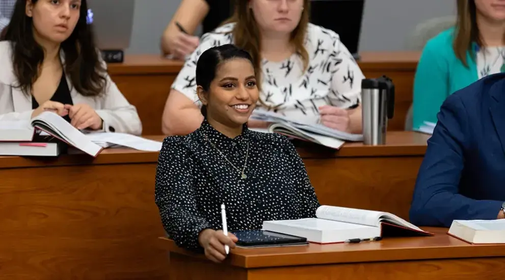 Law School students in class