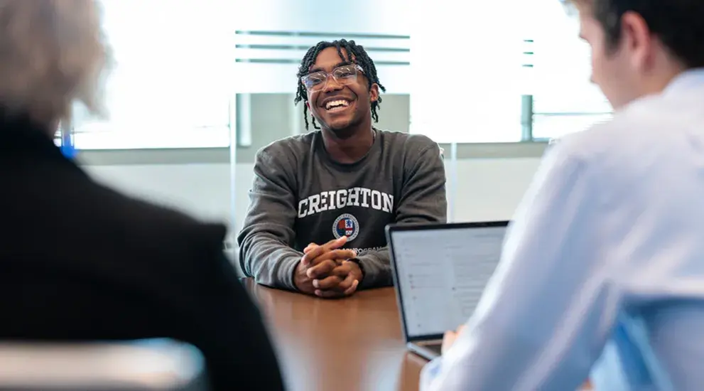 Student getting preprofessional advising